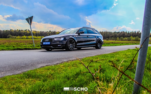 Mit Eibach Gewindefedern und 9x20 Zoll Twin-Monotube-Projekt Felgen